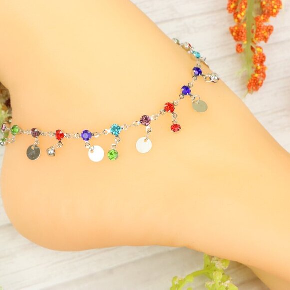 "Handmade Anklet – Elegant & Delicate Jewelry for Women | UNVRC1190 - Picture 5 of 10